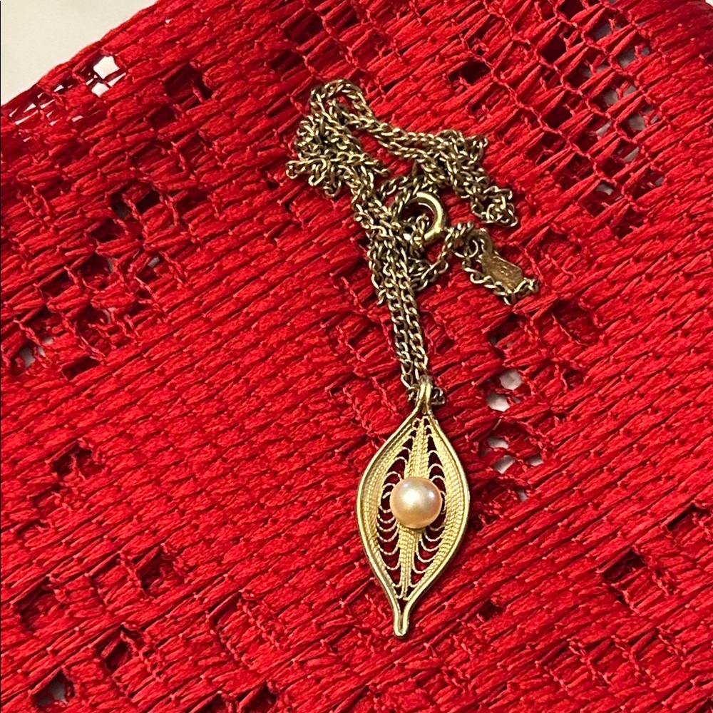 Necklace with Pearl vintage Sarah Coventry